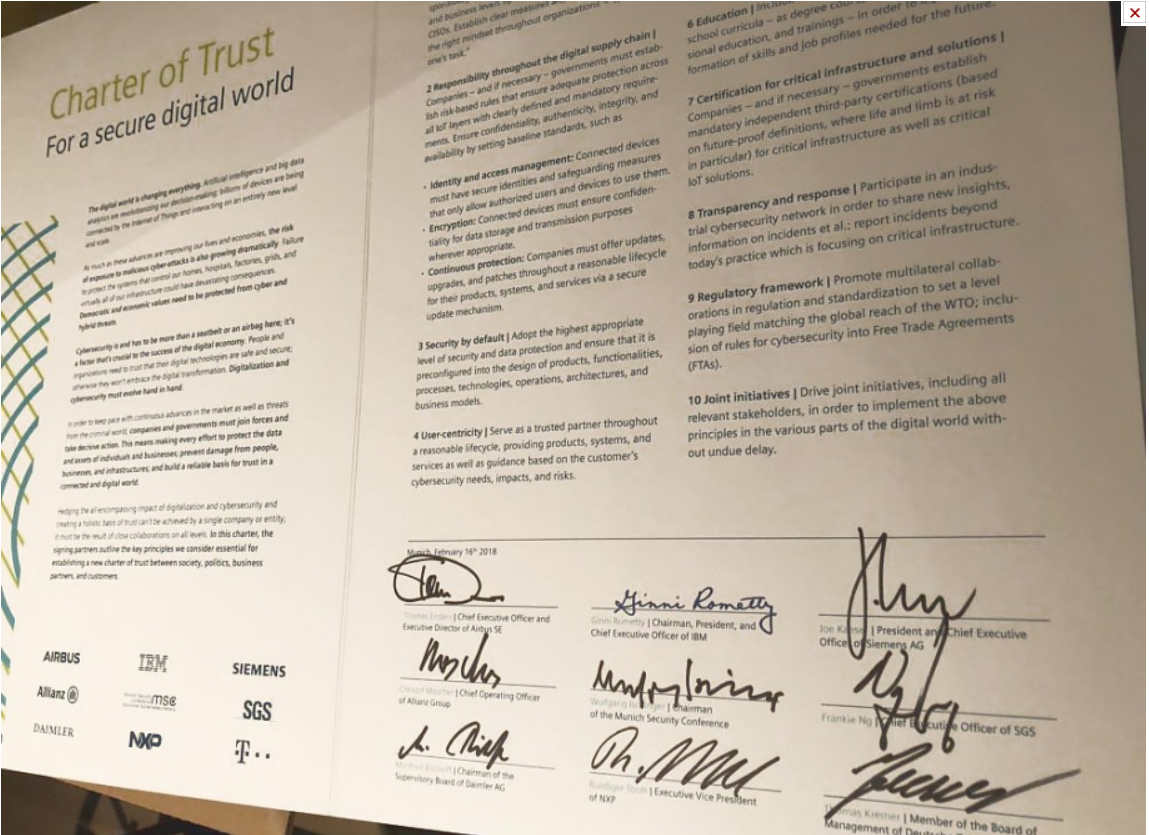 Image Charter of Trust [Daimler, Siemens, IBM etc.]